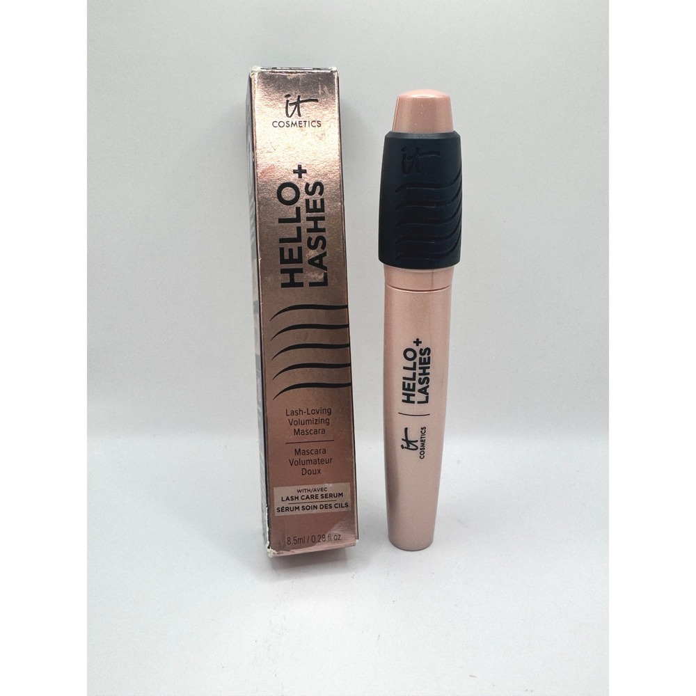Full Size IT Cosmetics Hello Lashes+ Volumizing Mascara Black NEW